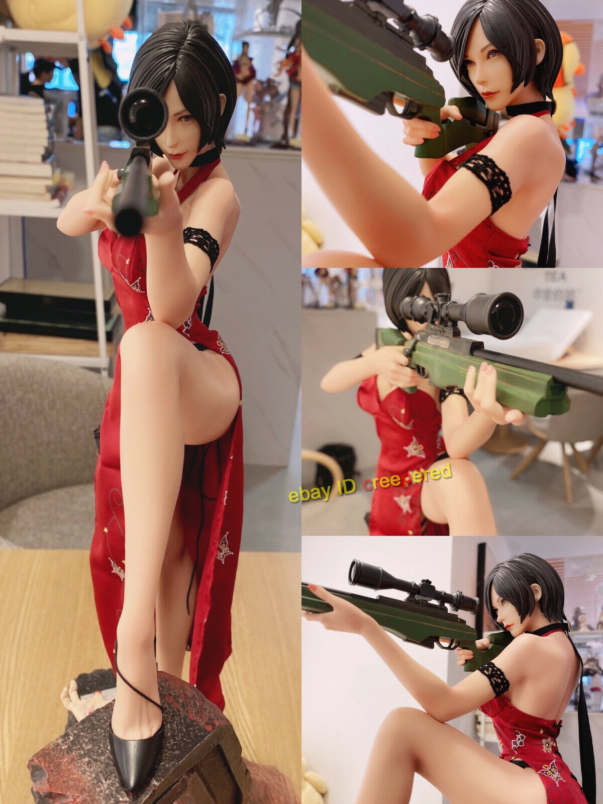 MKE Studios Resident Evil 1/4 Scale Cheongsam Ada Wong Resin Model In Stock  Hot