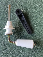 Trent Waverley/Shires Savoy replica cistern lever, White ceramic and chrome