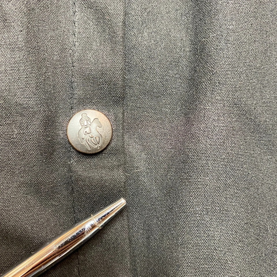 Chaqueta DE COLECCIÓN Outback Trading Co Para Hombre M Negra Impermeable Piel Aceitera Montar ENCERADA Foto 3 de 4