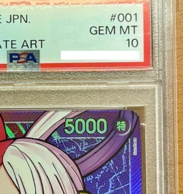PSA 10 Uta One Piece OP06-001 Parallel alternate art Leader Card
