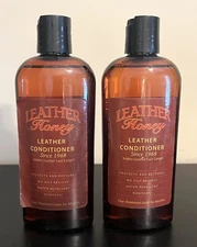 Lot of (2) LEATHER HONEY Leather Conditioner 8oz ea. - NEW! Sealed!