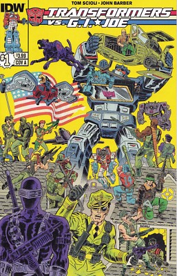 TRANSFORMERS Vs GI JOE #1 - Cover A - Back Issue