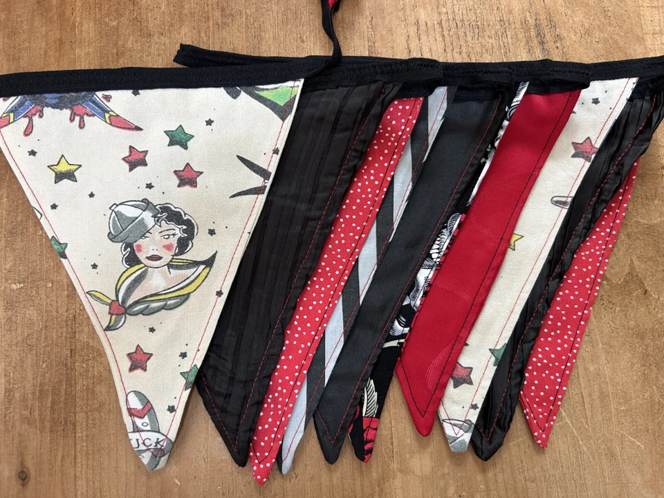 10 м ткань бандтинг (£ 1,60 м) черный бандтинг, готический бандтинг, альтернативная свадьба - Изображение 4 из 4