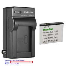 Kastar Battery AC Wall Charger for Samsung SLB-1137C SLB1137C 1137C Battery