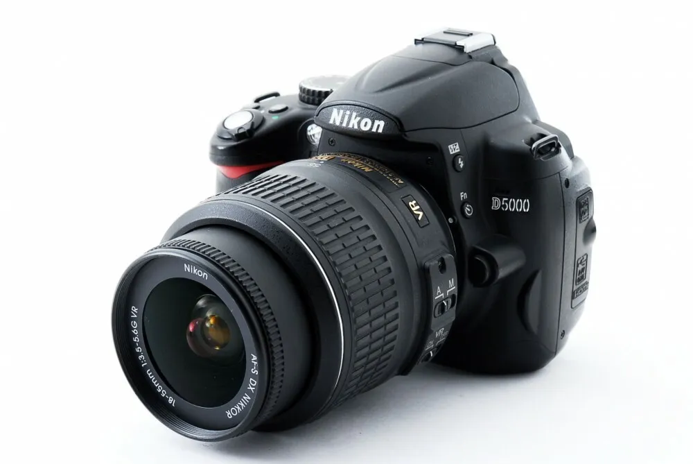 Nikon D5000 12.3MP 18-55mm Lens Set [Exc+++] w/8GB SD Card,Strap Japan [9]