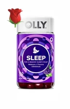 OLLY SLEEP Gummies, For a healthy sleep cycle, 110 gummies naturally tasty 