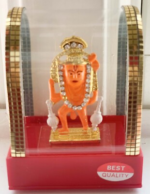 Standing Lord Balaji Bajrangbali Sankat Mochan Hanuman Idol in Acrylic Box H-3''