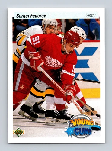 Sergei Fedorov 1990-91 Upper Deck Hockey #525 Detroit Red Wings RC Rookie Card