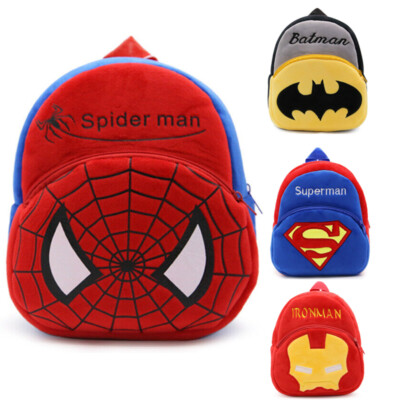 Jungen Superheros Spiderman Rucksack Kinder Kindergarten Schule Rucksack Tasche