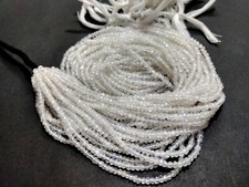 Naturalny tęczowy kamień księżycowy Rondelle 3-3,5 mm koraliki 12 cali sznurek