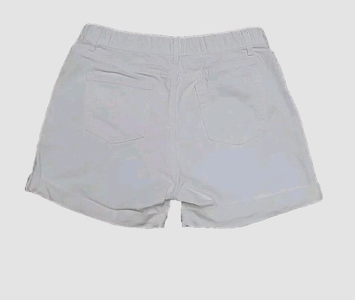 Childrens Place Girls 16 Jean Shorts White Denim Rolled Cuff Adjustable Waist - Picture 2 of 19