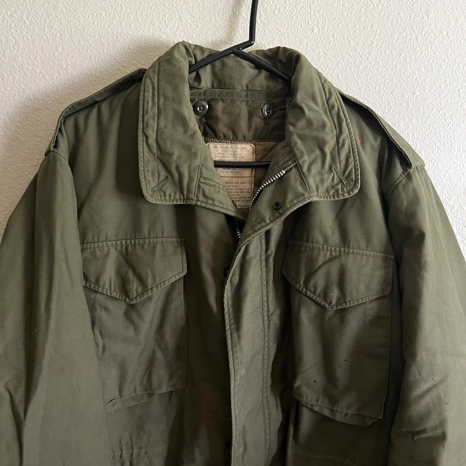 Abrigo de Colección Militar de Estados Unidos OG-107 Chaqueta de Campo para Clima Frío y Forro Grande Regular Foto 2 de 4