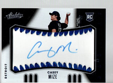 2021 Absolute Rookie Baseball Material Signatures Blue #122 Casey Mize 22/50
