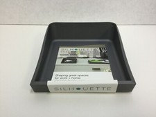 Silhouette Spaces Nook Desk Tray, 5.9" x 1.6" x 5.4", Gray 37609