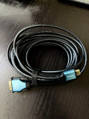 BlueRigger HDMI to DVI Cable 25FT DVI-D 24+1 Male to Male 1080p Gold Plated