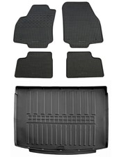 Gummi Fußmatten Kofferraumwanne für Opel Astra H 2004-2010 Gummimatten Set Wanne