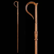 Wooden CROZIER Bishop Staff Crosier Quality Craftsmanship, 72" High Christmas A.