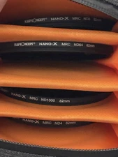 K&F Concept 82mm ND4 ND8 ND64 ND1000 Camera Lens Filter Kit Free Filter Pouch