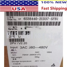 New Siemens 6SE6440-2UD37-5FB1 MICROMASTER440 without filter 6SE6 440-2UD37-5FB1