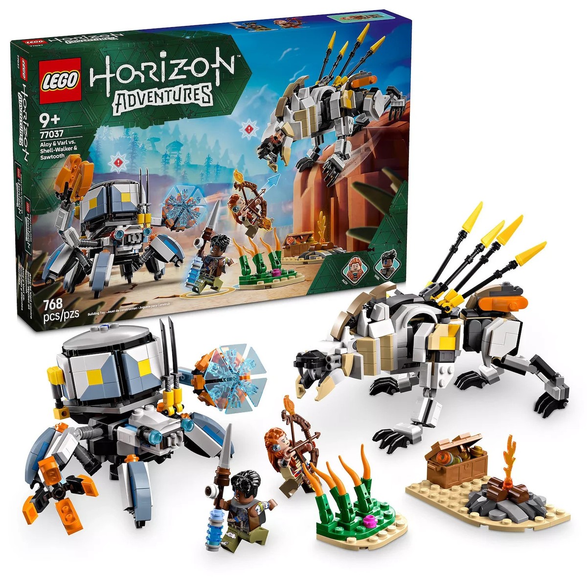 LEGO Horizon: Aloy & Varl Vs. Shell-Walker & Sawtooth (77037) for