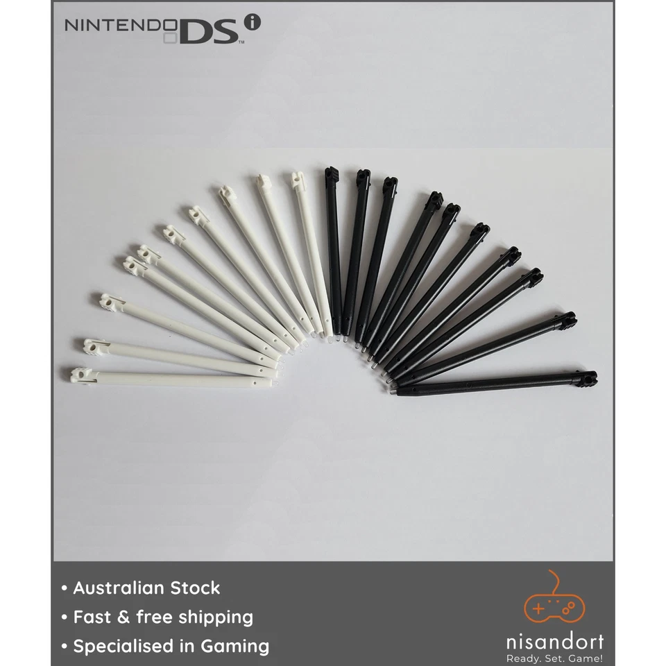 2x Nintendo DSi Stylus Black & White (TWL-004) - postage - Aust seller