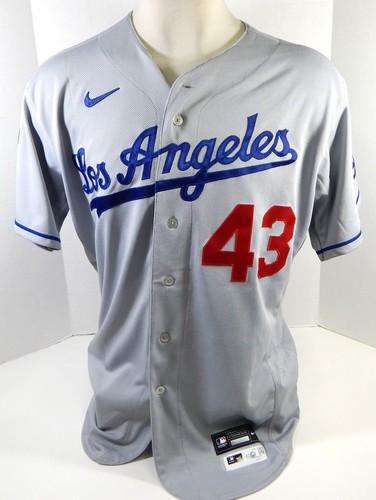 2020 Los Angeles Dodgers Edwin Rios #43 Game Issued Grey Jersey 2 & 20 ...