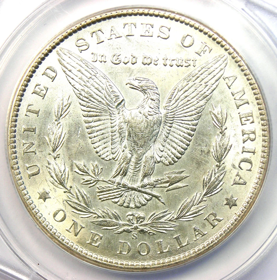1901-S Morgan Silver Dollar $1 Coin - Rare Date - Certified ANACS AU58 Details - Image 4 of 4