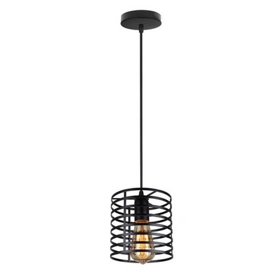 Homestyle Pro MK014-B Industrie-Hängelampe 16x19 cm aus schwarzem