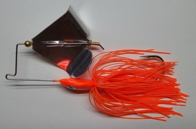1/2 Oz. D-J Lures Custom Made ''Head Thumper'' Buzzbait(Hot Orange)Bass-''NEW''