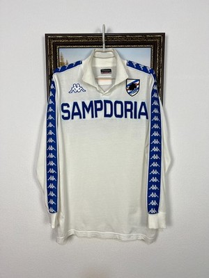 Sampdoria Kappa 2013 Football Long Sleeve Polo Soccer Shirt Mens Maglia Size M