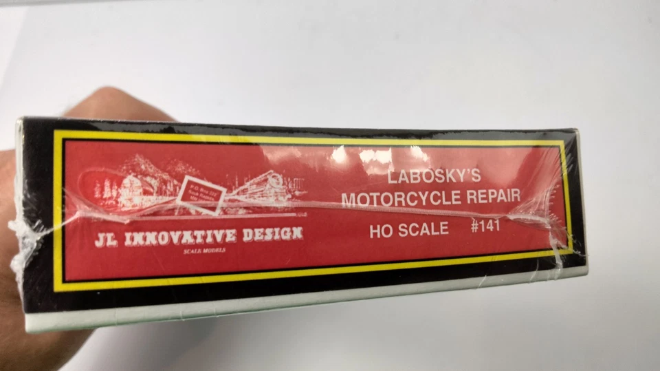 JL Innovative Design HO Building Kit 141 Labosky's Motorcycle Repair Wood Kit - Image 4 of 4