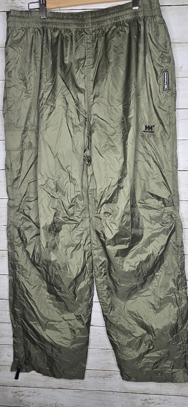 Helly Hansen Rain Pants Mens XXL 2XL Workwear Green Waterproof 38-42 x 32"