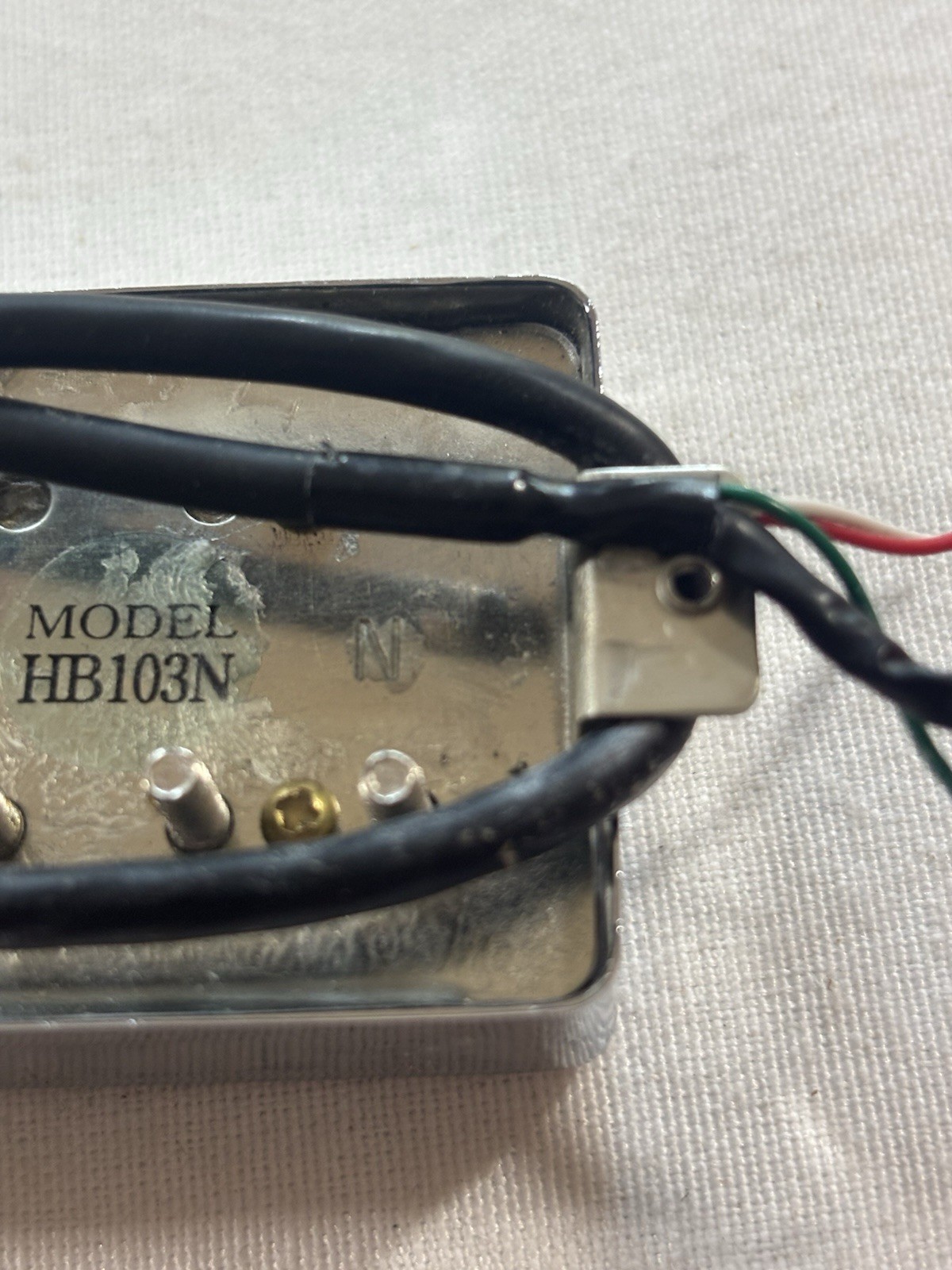 2003 Duncan Designed HB103N Neck 4-Wire Humbucker Pickup Nickel w/ HW