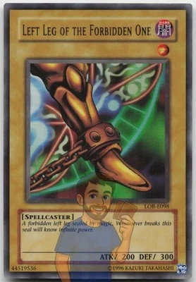 Left Leg of the Forbidden One LOB-E098 Ultra Rare Unlimited LP Yugioh