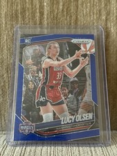 2025 Panini Prizm WNBA Lucy Olsen Rookie RC Blue Velocity Prizm #104 Mystics