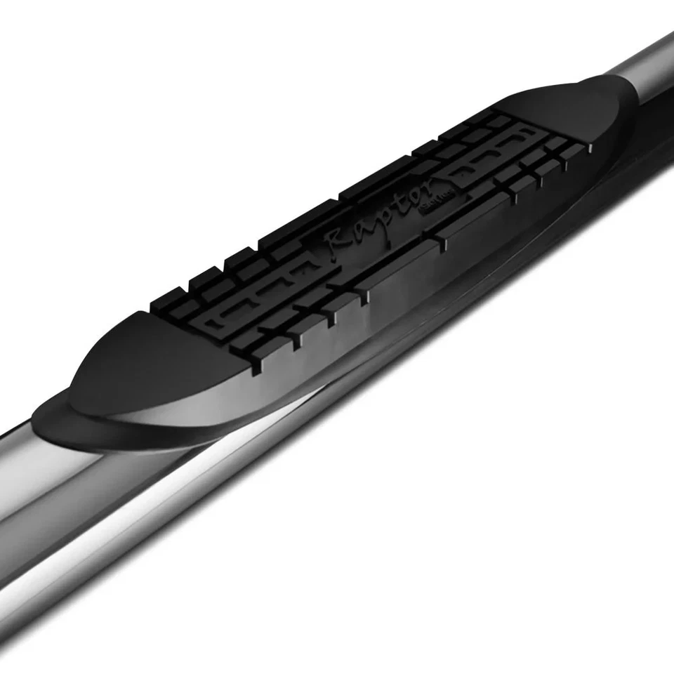 For Dodge Ram 3500 03-09 5" Cab Length Polished Oval Curved Step Bars — 第 2/4 张图片