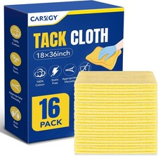 Tack Cloth 16-Pack 18x36 Inch Wax-Free Silicone-Free Woodworking Painting