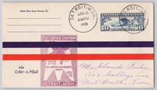 Detroit, Mich Mailed at All American Aircraft Show Station 1928