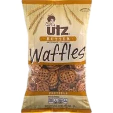 Utz Pretzels Butter Waffles Pretzel, 16 Ounce  4 Bags