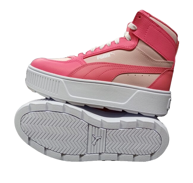 PUMA GIRLS PINK SHOE KARMEN REBELLE MID JR 388729 06J | eBay