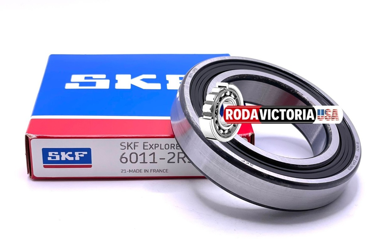 SKF 6011 2RS SKF Deep Groove Ball Bearing, Rubber Sealed 55x90x18