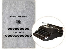 REMINGTON MODEL 5 TYPEWRITER INSTRUCTION MANUAL Antique Portable Vtg STREAMLINE thumbnail