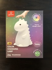Tommy Dinosaur White Multi-Color Changing Integrated LED TikTok Night Light