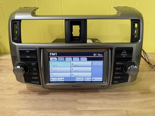 2010 - 2013 Toyota 4Runner OEM JBL Navigation GPS Radio AM FM 4 Disc Changer MP3 - Picture 3 of 15