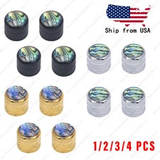 1/2/3/4 Pcs inlay Dome Metal Guitar 6mm Shaft Volume Tone Knobs For Les Paul SG