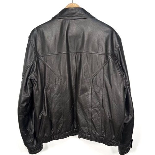 Vintage Wilsons Leather Mens Sz L Dark Brown Zip Jacket Snaps 1990s Thinsulate - Bild 6 von 24