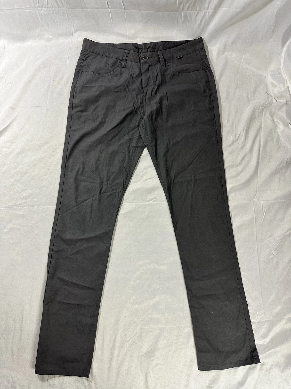 Travis Matthew Light Weight Chino Pants Golf Gray 34x34 Cotton Tencel Blend