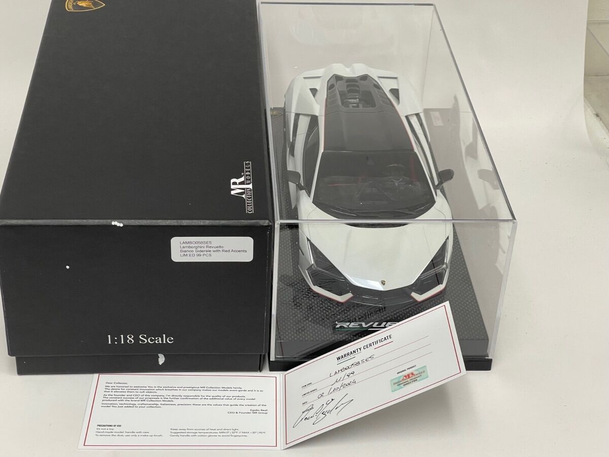 1/18 MR Collection Lamborghini Revuelto in Siderale White 1/18 MR Collection Lamborghini Revuelto in Siderale White