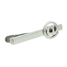 At @ Sign Tie Clip Rhodium Plated XT51