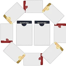 10 RFID 8x Card 2x Passport Credit ID Sleeve Holder Blocking Safety Shield Theft